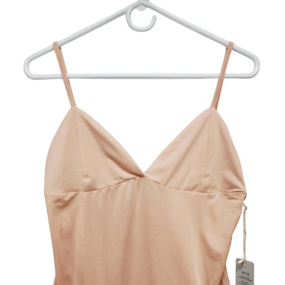 Womens Peach Spaghetti Strap Bodysuit By Iris Size  Medium - Picture 4 of 8